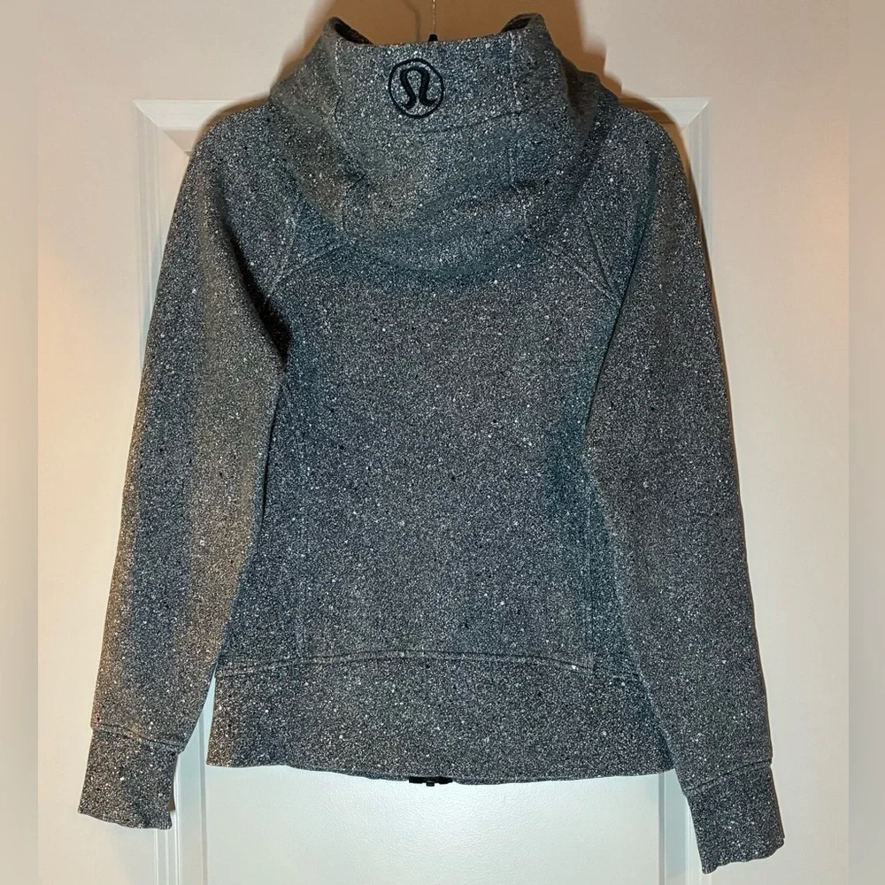 Lululemon Scuba Hoodie in Luminesce Splatter White Black Size 4